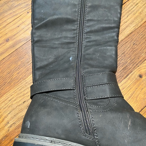 JUSTFAB Noel Gray Buckle  Boots Lug Sole Women’s US 8 - Picture 8 of 11